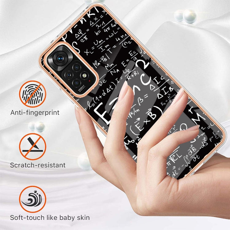 For Xiaomi Redmi Note 11s / Note 11 4G Electroplating Marble Dual-side IMD Phone Case(Equation) - Xiaomi Cases by PMC TechLife | Online Shopping South Africa | PMC TechLife | Buy Now Pay Later Mobicred