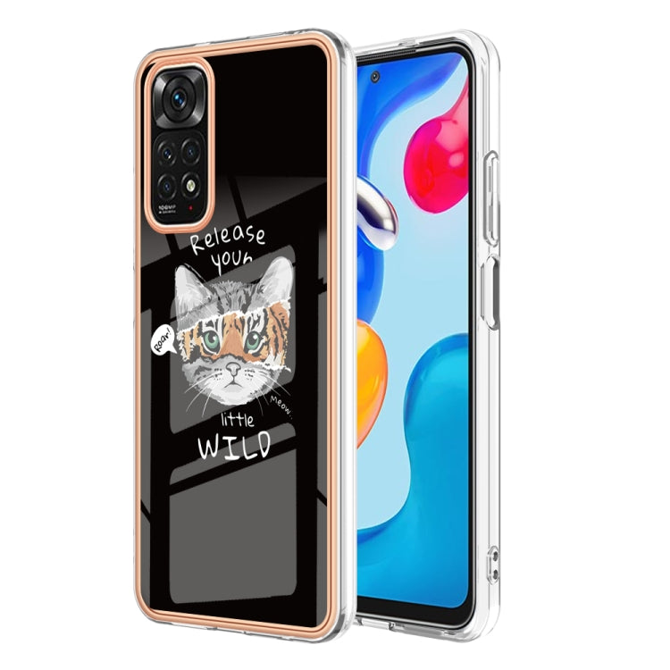 For Xiaomi Redmi Note 11s / Note 11 4G Electroplating Marble Dual-side IMD Phone Case(Natural Growth) - Xiaomi Cases by PMC TechLife | Online Shopping South Africa | PMC TechLife | Buy Now Pay Later Mobicred
