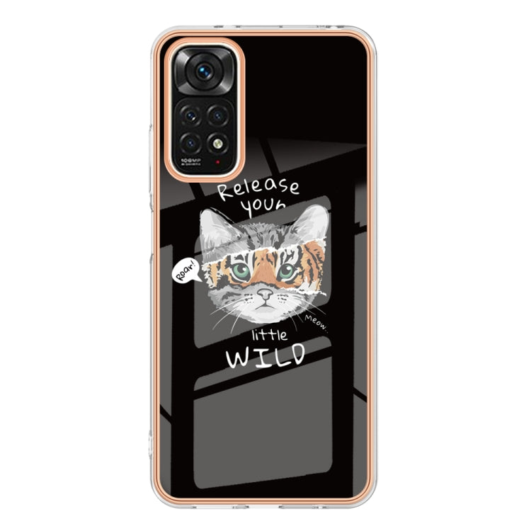 For Xiaomi Redmi Note 11s / Note 11 4G Electroplating Marble Dual-side IMD Phone Case(Natural Growth) - Xiaomi Cases by PMC TechLife | Online Shopping South Africa | PMC TechLife | Buy Now Pay Later Mobicred