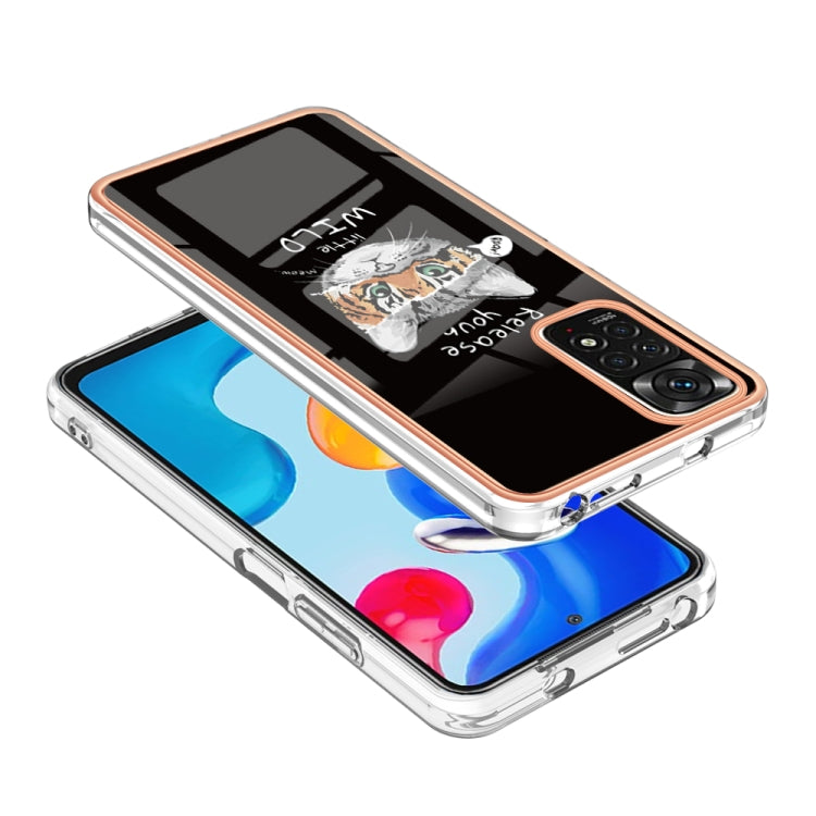 For Xiaomi Redmi Note 11s / Note 11 4G Electroplating Marble Dual-side IMD Phone Case(Natural Growth) - Xiaomi Cases by PMC TechLife | Online Shopping South Africa | PMC TechLife | Buy Now Pay Later Mobicred