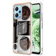 For Xiaomi Redmi Note 12 5G Global Electroplating Marble Dual-side IMD Phone Case(Retro Radio) - Xiaomi Cases by PMC TechLife | Online Shopping South Africa | PMC TechLife | Buy Now Pay Later Mobicred