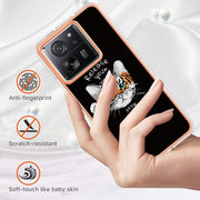 For Xiaomi 13T/13T Pro Electroplating Marble Dual-side IMD Phone Case(Natural Growth)