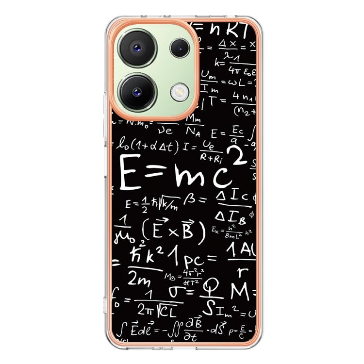 For Xiaomi Redmi Note 13 4G Global Electroplating Marble Dual-side IMD Phone Case(Equation) - Note 13 Cases by PMC TechLife | Online Shopping South Africa | PMC TechLife | Buy Now Pay Later Mobicred