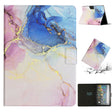 For Amazon Kindle Fire Max 11 Colored Drawing Marble Smart Leather Tablet Case(Pink Blue) - Amazon by PMC TechLife | Online Shopping South Africa | PMC TechLife | Buy Now Pay Later Mobicred