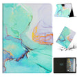 For Amazon Kindle Fire Max 11 Colored Drawing Marble Smart Leather Tablet Case(Green Marble) - Amazon by PMC TechLife | Online Shopping South Africa | PMC TechLife | Buy Now Pay Later Mobicred
