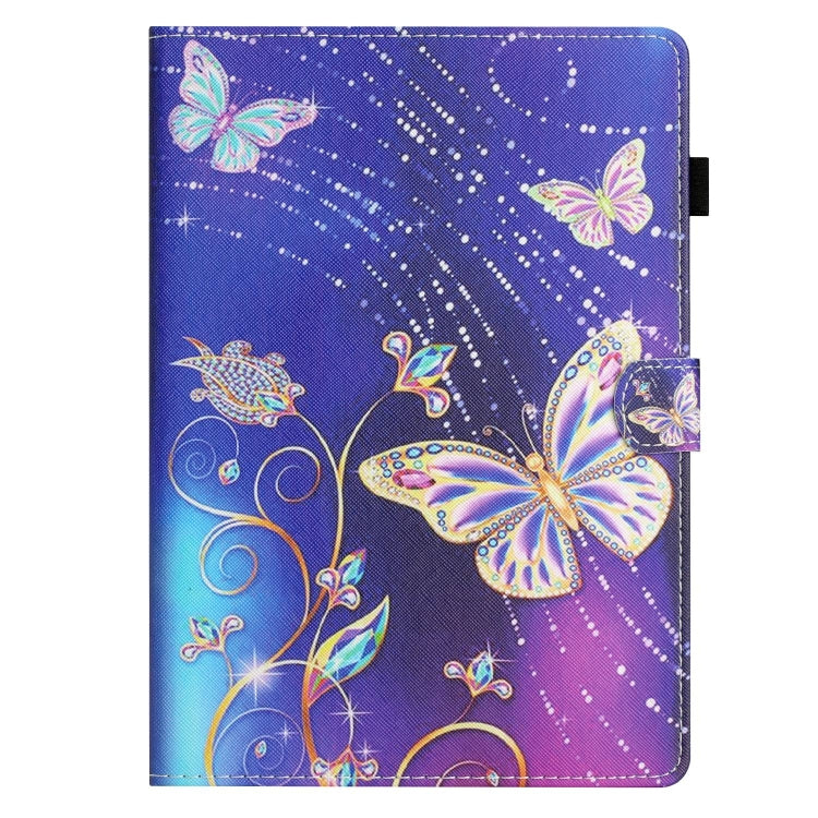 For Amazon Kindle Fire Max 11 Coloured Drawing Stitching Smart Leather Tablet Case(Butterfly) - Amazon by PMC TechLife | Online Shopping South Africa | PMC TechLife | Buy Now Pay Later Mobicred