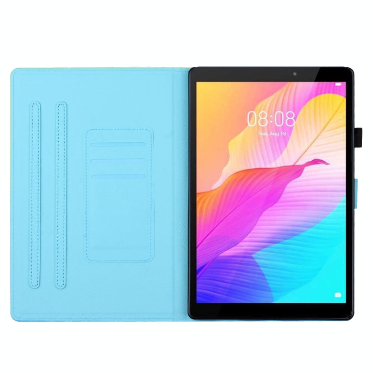 For Amazon Kindle Fire Max 11 Coloured Drawing Stitching Smart Leather Tablet Case(Panda)