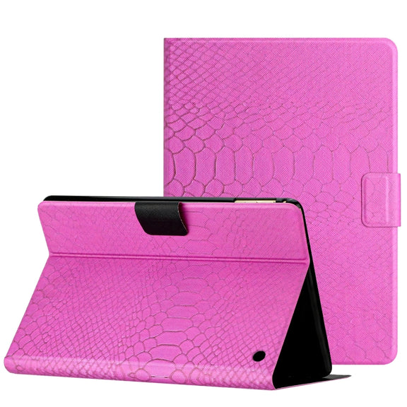 For Amazon Kindle Fire Max 11 Crocodile Texture Smart Leather Tablet Case(Rose Red)