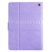 For Amazon Kindle Fire Max 11 Crocodile Texture Smart Leather Tablet Case(Purple)