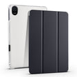 For Honor Pad 8 3-folding Transparent TPU Smart Leather Tablet Case(Black) - Honor by PMC TechLife | Online Shopping South Africa | PMC TechLife | Buy Now Pay Later Mobicred