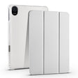 For Honor Pad 8 3-folding Transparent TPU Smart Leather Tablet Case(Grey) - Honor by PMC TechLife | Online Shopping South Africa | PMC TechLife | Buy Now Pay Later Mobicred