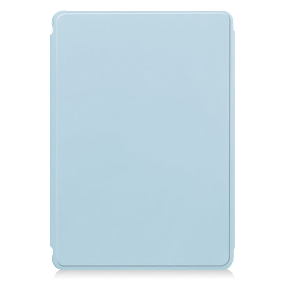 For Samsung Galaxy Tab S9 FE+ / S10+ 360 Rotation Transparent Smart Leather Case(Sky Blue)