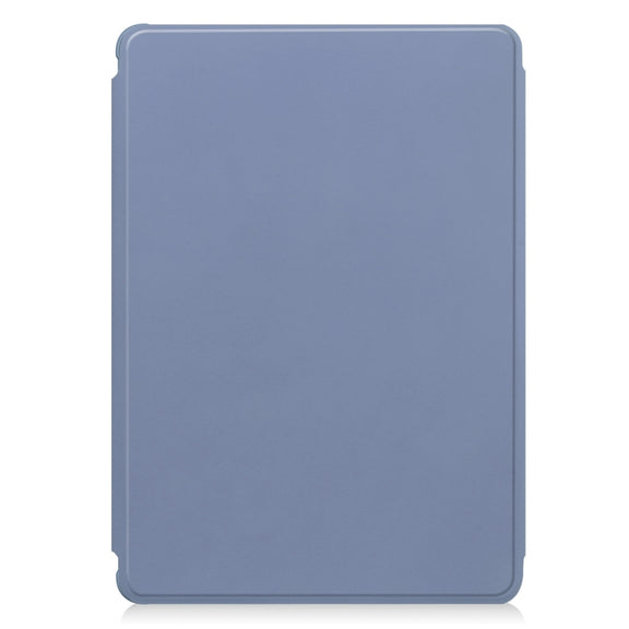 For Samsung Galaxy Tab S9 FE+ / S10+ 360 Rotation Transparent Smart Leather Case(Lavender)