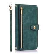 For Google Pixel 6a Dream 9-Card Wallet Zipper Bag Leather Phone Case(Green)