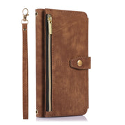 For Google Pixel 6a Dream 9-Card Wallet Zipper Bag Leather Phone Case(Brown)