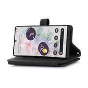 For Google Pixel 6a Dream 9-Card Wallet Zipper Bag Leather Phone Case(Black)