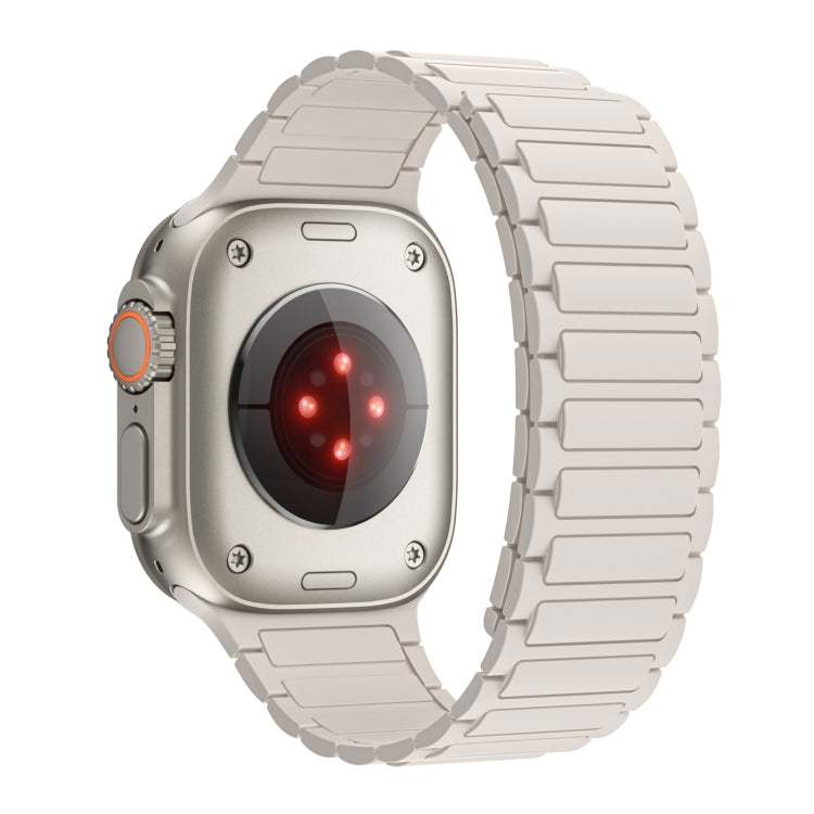 For Apple Watch Series 9 41mm Magnetic Loop Silicone Watch Band(Starlight) - free shipping - PMC TechLife - Order now!