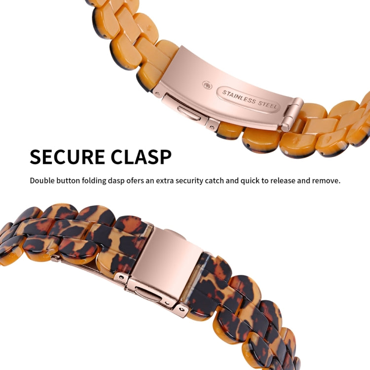 For Fitbit Inspire 3 Oval Resin Replacement Watch Band(Leopard)
