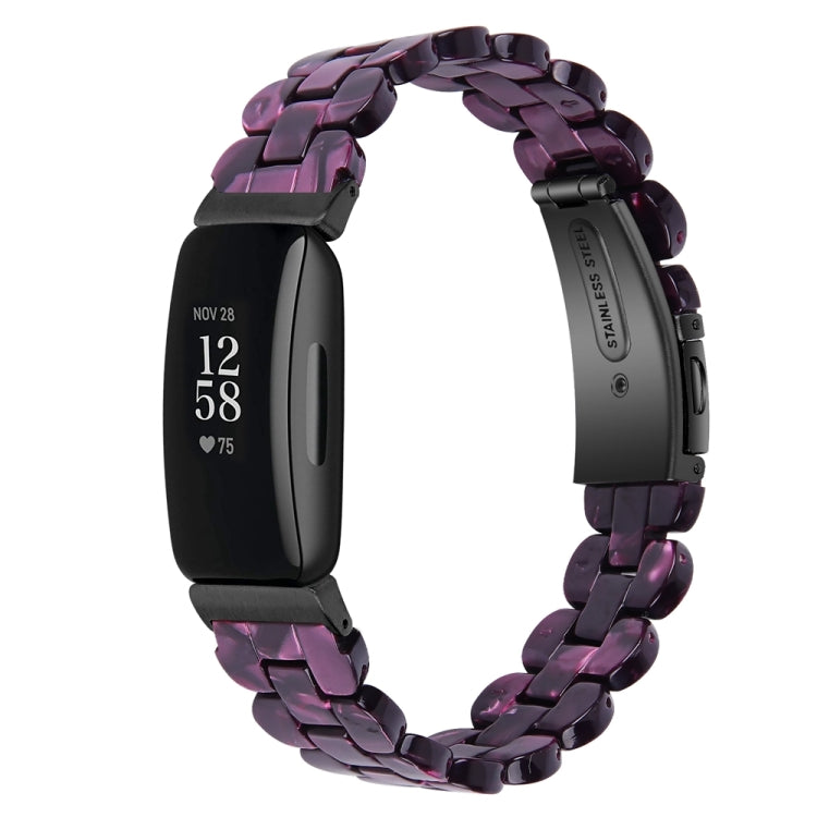 For Fitbit Inspire 3 Oval Resin Replacement Watch Band(Purple Light) - Watch Bands by PMc TechLife | Online Shopping South Africa | PMc TechLife | Buy Now Pay Later Mobicred