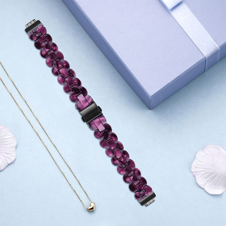 For Fitbit Inspire 3 Oval Resin Replacement Watch Band(Purple Light) - Watch Bands by PMc TechLife | Online Shopping South Africa | PMc TechLife | Buy Now Pay Later Mobicred