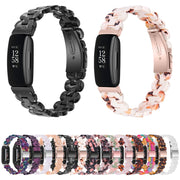 For Fitbit Inspire 3 Oval Resin Replacement Watch Band(Leopard)