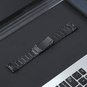 For Garmin Tactix 7 Pro/Fenix 7X/6X Pro 26mm Quick Release Five Bead Titanium Steel Watch Band(Black)