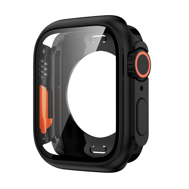 For Apple Watch Series 6 / 5 / 4 / SE 40mm Change to Ultra 49mm All-Inclusive Film Hybrid PC Watch Case(Black) - Watch Cases by PMC TechLife | Online Shopping South Africa | PMC TechLife | Buy Now Pay Later Mobicred