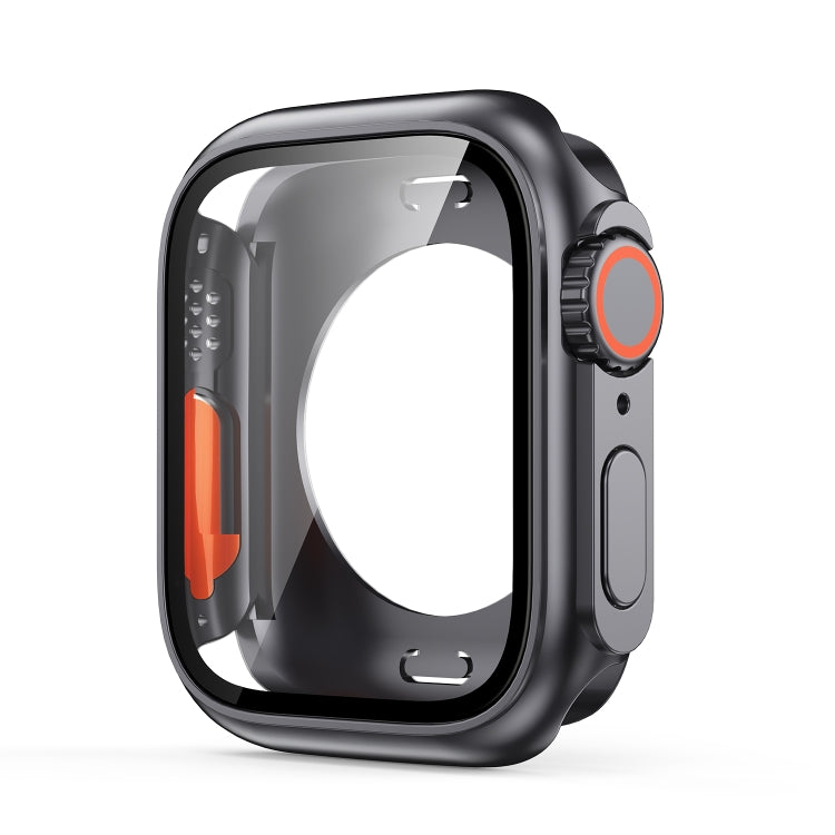 For Apple Watch Series 6 / 5 / 4 / SE 40mm Change to Ultra 49mm All-Inclusive Film Hybrid PC Watch Case(Original Black) - Watch Cases by PMC TechLife | Online Shopping South Africa | PMC TechLife | Buy Now Pay Later Mobicred