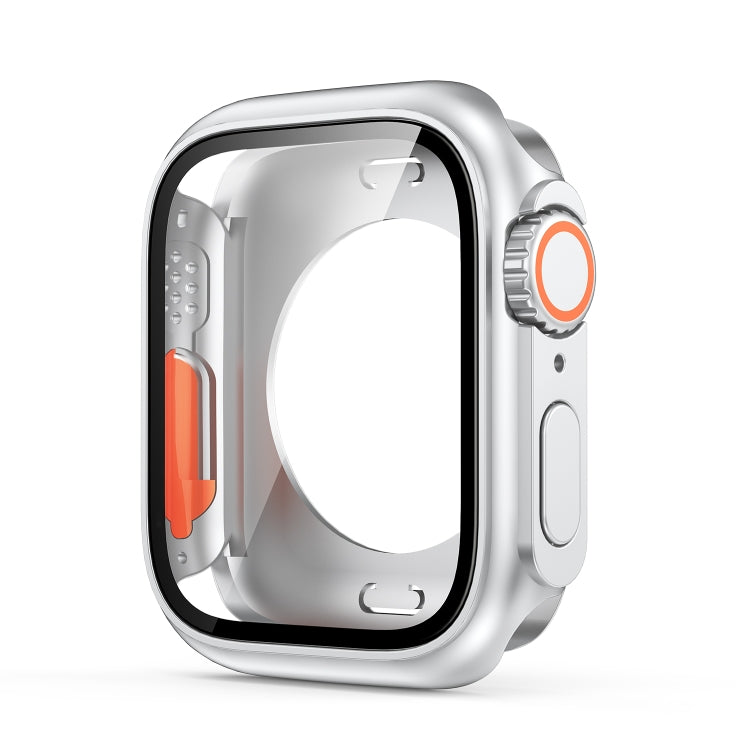 For Apple Watch Series 6 / 5 / 4 / SE 40mm Change to Ultra 49mm All-Inclusive Film Hybrid PC Watch Case(Silver) - Watch Cases by PMC TechLife | Online Shopping South Africa | PMC TechLife | Buy Now Pay Later Mobicred