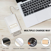 Perfume Shape Portable Fan Hidden Blade Fan(White)