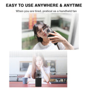 Perfume Shape Portable Fan Hidden Blade Fan(White)