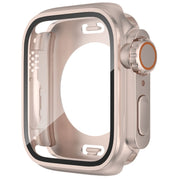 For Apple Watch Series 9 / 8 / 7 41mm Change to Ultra 49mm Water-resistant All-Inclusive Film Hybrid PC Watch Case(Rose Gold)