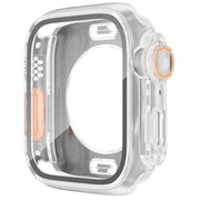For Apple Watch Series 9 / 8 / 7 41mm Change to Ultra 49mm Water-resistant All-Inclusive Film Hybrid PC Watch Case(Transparent)