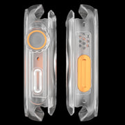 For Apple Watch Series 9 / 8 / 7 41mm Change to Ultra 49mm Water-resistant All-Inclusive Film Hybrid PC Watch Case(Transparent)