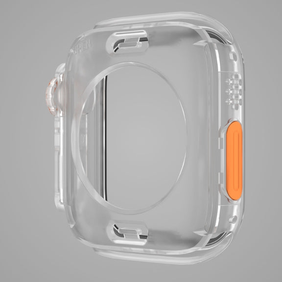 For Apple Watch Series 9 / 8 / 7 41mm Change to Ultra 49mm Water-resistant All-Inclusive Film Hybrid PC Watch Case(Transparent)
