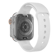 For Apple Watch Series 9 / 8 / 7 41mm Change to Ultra 49mm Water-resistant All-Inclusive Film Hybrid PC Watch Case(Transparent)