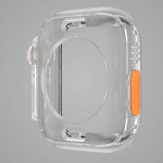For Apple Watch Series 9 / 8 / 7 45mm Change to Ultra 49mm Water-resistant All-Inclusive Film Hybrid PC Watch Case(Transparent)