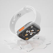 For Apple Watch Series 9 / 8 / 7 45mm Change to Ultra 49mm Water-resistant All-Inclusive Film Hybrid PC Watch Case(Transparent)