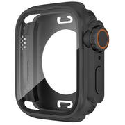 For Apple Watch Series 6 / 5 / 4 / SE 44mm Change to Ultra 49mm Water-resistant All-Inclusive Film Hybrid PC Watch Case(Black)