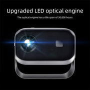 AUN A003 1280x720P 150 Lumens Same Screen Version Portable Home Theater LED HD Digital Projector, EU Plug(Grey)