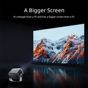 AUN A003 1280x720P 150 Lumens Same Screen Version Portable Home Theater LED HD Digital Projector, US Plug(Grey)