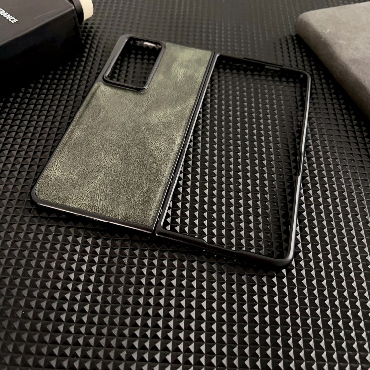 For Honor Magic V2 Crazy Horse Texture PU + PC Phone Case(Orange) - Honor Cases by PMC TechLife | Online Shopping South Africa | PMC TechLife | Buy Now Pay Later Mobicred