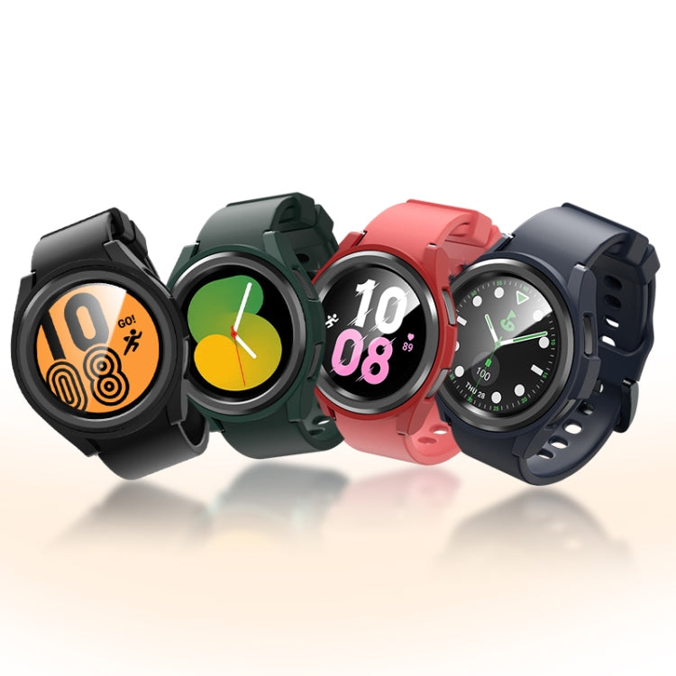For Samsung Galaxy Watch 6 Classic 47mm Half-inclusive PC Watch Protective Case(Dark Green) - Watch Cases by PMC TechLife | Online Shopping South Africa | PMC TechLife
