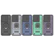 For Xiaomi 14 Pro 5G Sliding Camshield TPU + PC Shockproof Phone Case with Holder(Blue)