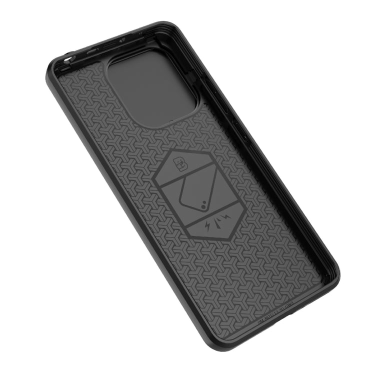 For Xiaomi Redmi Note 13 4G Global Sliding Camshield TPU + PC Shockproof Phone Case with Holder(Blue)