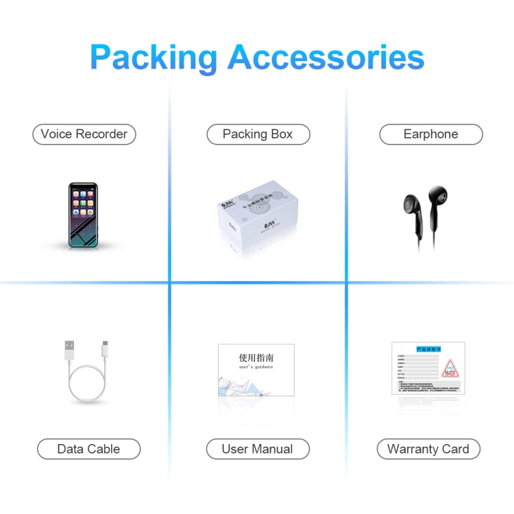 8GB M15 Multi-function Smart Voice Recorder MP3 Hifi Sound Music Player Walkman