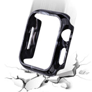 For Apple Watch Ultra 2 / Ultra 49mm Printed Resin PC Watch Case(Black Pink)