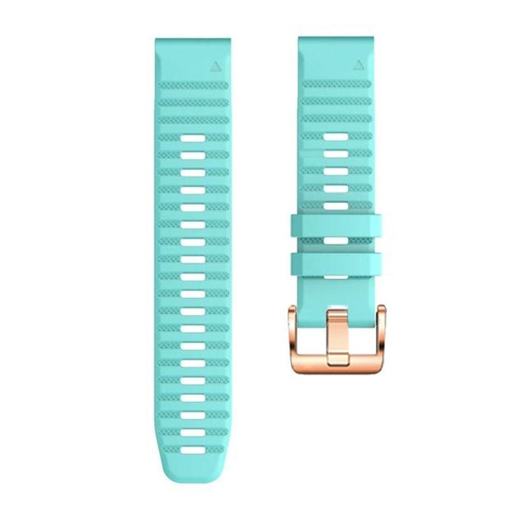 For Garmin Fenix 7S / 6S Pro / 5S Plus 20mm Rose Gold Buckle Quick Release Silicone Watch Band(Mint Green) - free shipping - PMC TechLife - Order now!