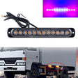 DC12V-24V / 36W Car Truck Emergency Strobe Flash Warning Light 12LEDs Long Ultra-thin Side Lights(Red + Blue + Red) - Warning Lights by PMC TechLife | Online Shopping South Africa | PMC TechLife | Buy Now Pay Later Mobicred