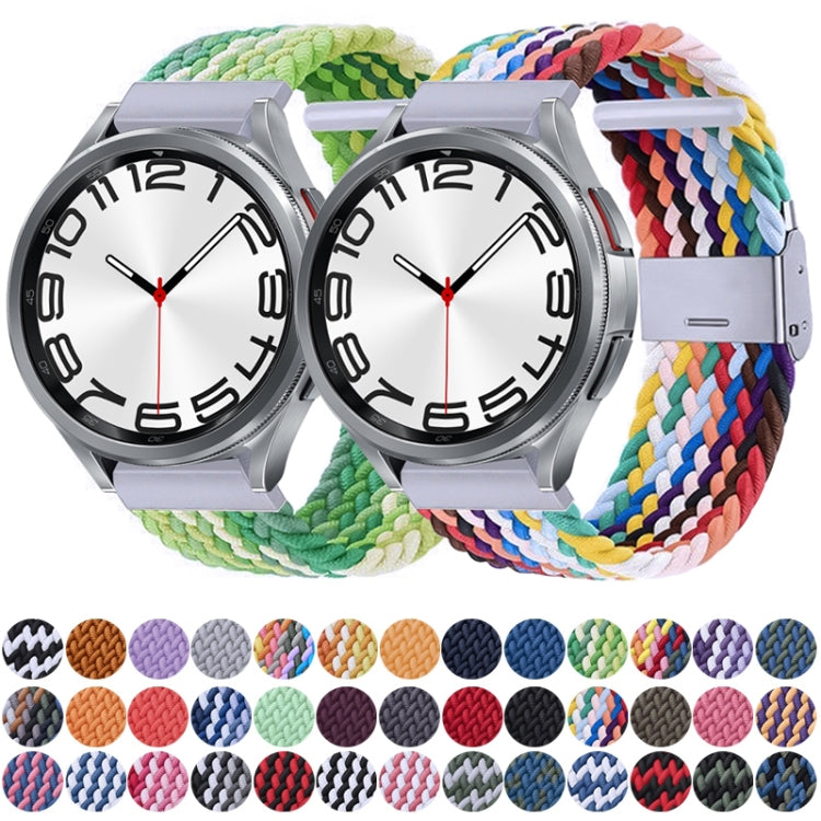 For Samsung Galaxy Watch 6 / 6 Classic Nylon Braided Metal Buckle Watch Band(Denim) - Watch Bands by PMC TechLife | Online Shopping South Africa | PMC TechLife